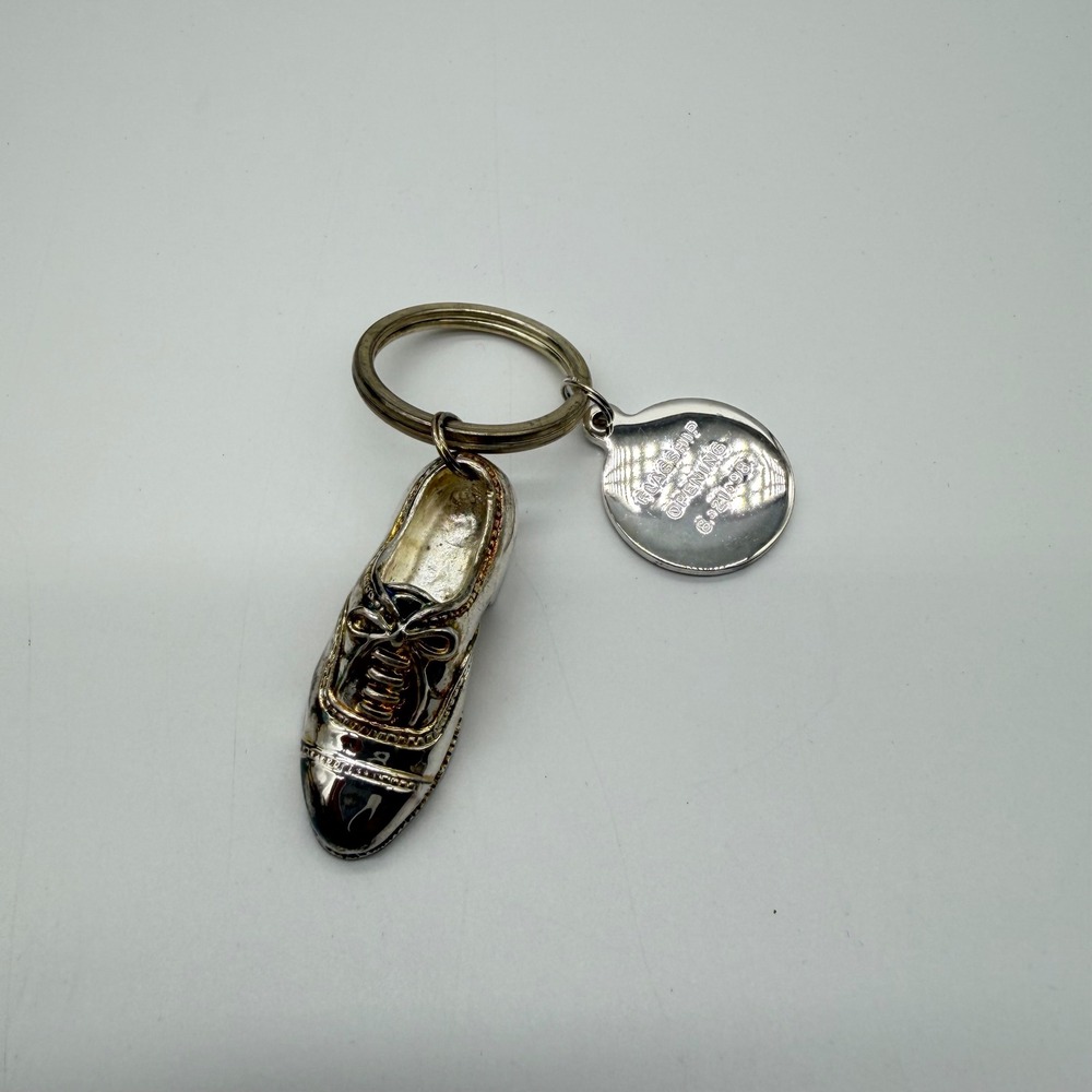 Vintage Nordstrom Downtown Flagship Opening 1998 Shoe Keychain Silver Tone